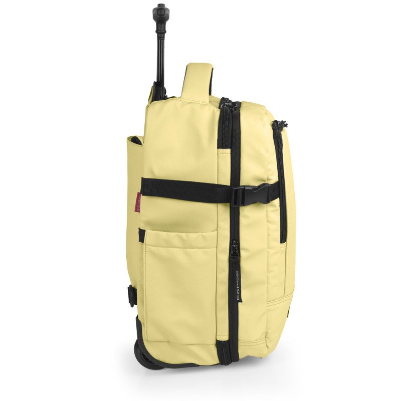 MOCHILA CON RUEDAS VIAJE AMARILLO - Imagen 3