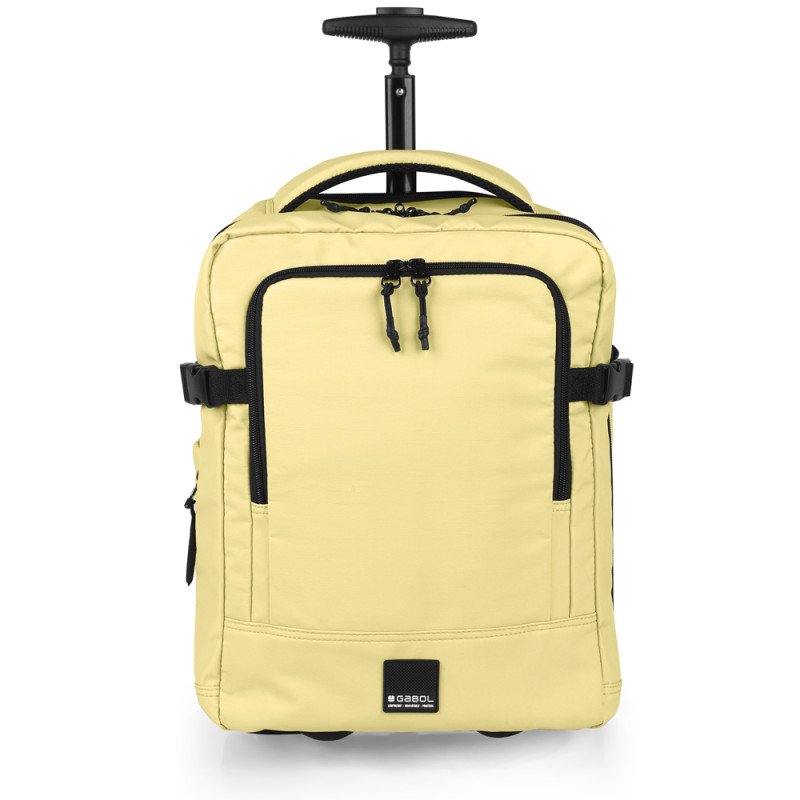 MOCHILA CON RUEDAS VIAJE AMARILLO